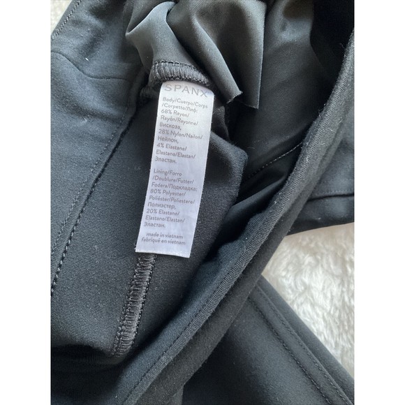 Spanx By Sara Blakely Ankle Leggings Black, Faux Front Pockets Size M. - Picture 4 of 7